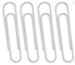 PAPER CLIPS, JUMBO, NONSKID, 1000/CT LARGE